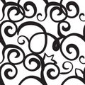 Curly or Swirly hand drawn background