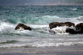 Curly wave on Tarifa beach