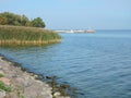 Curonian Lagoon shore, Lithuania Royalty Free Stock Photo