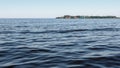 Curonian Lagoon water and Vente Peninsula in the distance Royalty Free Stock Photo