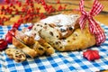 Currant bread for Christmas Royalty Free Stock Photo