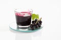 Currant jam, black currants Royalty Free Stock Photo