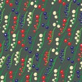 Currant seamless pattern background