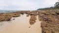 Currarong Rock Pools and Eroded Rocks Royalty Free Stock Photo