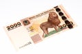 Currency banknote of Africa