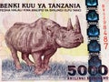 Currency banknote of Africa