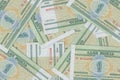 Belarusian banknotes. Close up money from Belarus. Belarusian ruble.3D render