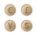 Currency coins - bronze