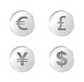 Currency coins - silver