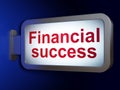 Currency concept: Financial Success on billboard background Royalty Free Stock Photo