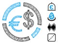 Currency Diagram Web Vector Mesh Illustration