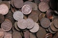 Pile of one Euro cents. Royalty Free Stock Photo