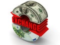 Currency exchange Royalty Free Stock Photo