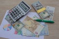 Currency exchange concept. finances, currency, exchange rate and business concept