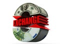 Currency exchange. dollar