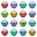 currency exchange icon set Royalty Free Stock Photo