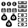 Currency, finance, money icon Royalty Free Stock Photo
