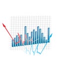 Currency graph Royalty Free Stock Photo