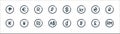 Currency line icons. linear set. quality vector line set such as malaysian ringgit, riel, dollar, myanmar, hryvnia, south african