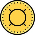 Currency sign coin, a character used to denote an unspecified currency