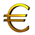 Currency sign. Sign of euro.