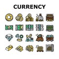 Currency Video Games Collection Icons Set Vector Royalty Free Stock Photo