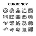 Currency Video Games Collection Icons Set Vector Royalty Free Stock Photo