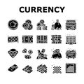 Currency Video Games Collection Icons Set Vector Royalty Free Stock Photo