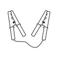 Current cable clamps icon Royalty Free Stock Photo