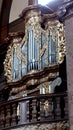 Organ in the magnificent Church of St Francis of Assisi on the Charles Bridge in Prague is a baroque masterpiece