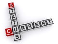 Current status word blocks Royalty Free Stock Photo