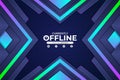 Currently Offline Twitch Gaming Modern Banner Concept Colorful Background