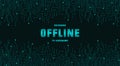 Currently offline twitch overlay modern background 16:9 for stream. Offline modetn cute background with lines. Screensaver for off