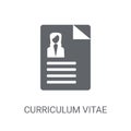 Curriculum vitae icon. Trendy Curriculum vitae logo concept on w