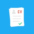 Curriculum vitae like cv icon