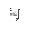 Curriculum vitae outline icon