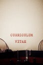 Curriculum vitae text Royalty Free Stock Photo