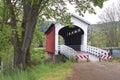 Currin River Covered Bridge Oregon Transportation Royalty Free Stock Photo