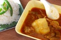 Curry beef rice Royalty Free Stock Photo