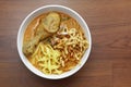 Curry noodle with chicken Royalty Free Stock Photo