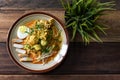 Curry noodle in a plate. Royalty Free Stock Photo