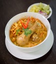 Curry noodles , thai food Royalty Free Stock Photo