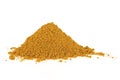 Curry powder isolated on white background. Mixture of spices and dried herbs