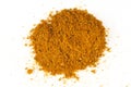 Curry powder seasoning isolate close-up