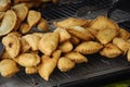 Curry puffs for sale. It is one of the traditional cakes in Malaysia.