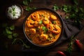 Curry shrimp in coconut milk