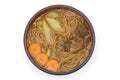 Curry soba noodles Royalty Free Stock Photo