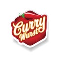 Curry Wurst german food sign