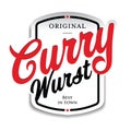 Curry Wurst german food sign