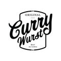 Curry Wurst german food sign